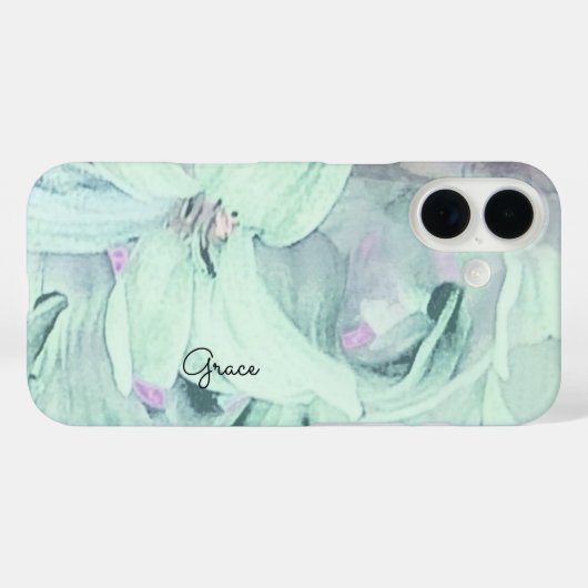 Personalisierte Blumen  Case-Mate iPhone Hülle (Rückseite (Horizontal))