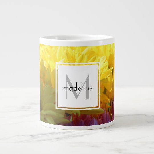 Personalisierte Blumen, färben Mamas, addieren Jumbo-Tasse