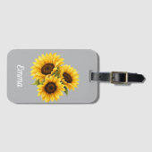 Personalisierte Blumen Gepäckanhänger (Vorderseite (Horizontal))