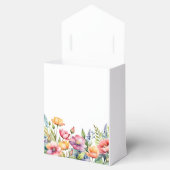 Personalisierte Blumen-Geschenkbox mit Band Geschenkschachtel (Geöffnet)