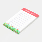 Personalisierte Blumen & Gras-Aktivitäten Post-it Klebezettel (angewinkelt)