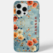 Personalisierte Blumen-Handyhülle als Geschenk für Case-Mate iPhone Hülle (Rückseite)