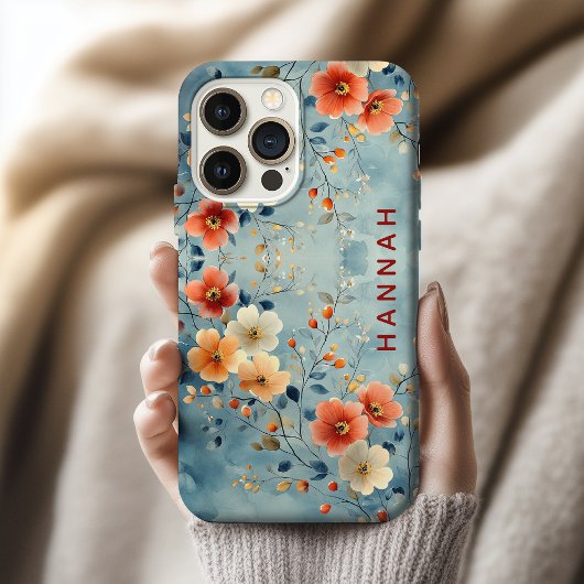 Personalisierte Blumen-Handyhülle als Geschenk für Case-Mate iPhone Hülle