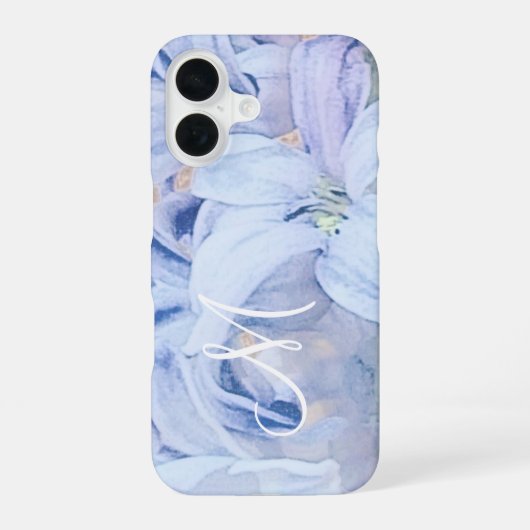 Personalisierte Blumen  iPhone 16 Hülle (Rückseite)