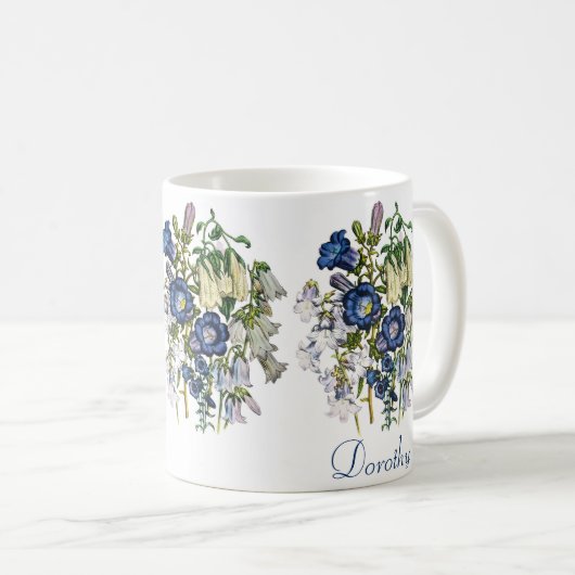 Personalisierte Blumen Kaffeetasse (VorderseiteRechts)