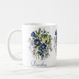 Personalisierte Blumen Kaffeetasse