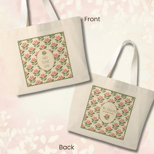 Personalisierte Blumen-Lehrertasche • Benutzerdefi Jumbo Stoffbeutel