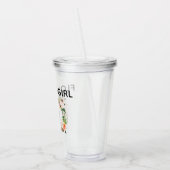 Personalisierte Blumen-Mädchen-Schale Acryltrinkbecher (Links)