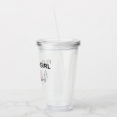 Personalisierte Blumen-Mädchen-Schale Acryltrinkbecher (Links)