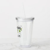 Personalisierte Blumen-Mädchen-Schale Acryltrinkbecher (Links)