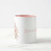 Personalisierte Blumen mit Ihrem Namen Tasse (Zentrum)