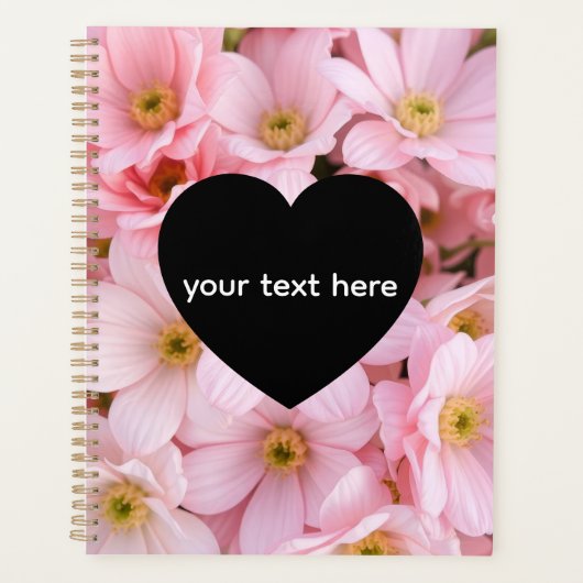 personalisierte Blumen Planer (Vorderseite)