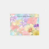 Personalisierte Blumen Post-it Klebezettel (Vorderseite)