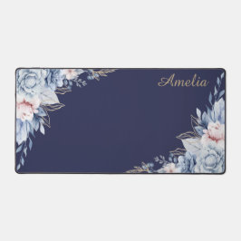 Personalisierte Blumen-Schreibtischunterlage Schreibtischunterlage