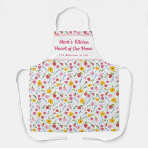 Personalisierte Blumen-Schürze als Geschenk für Ma Schürze