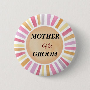 Personalisierte Blumen-Shabby-Chic-Mutter des Bräu Button
