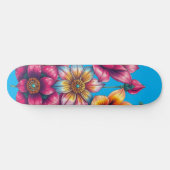 Personalisierte Blumen Skateboard (Horizontal)