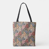 Personalisierte Blumen-Tasche – Initiale & Name Tasche (Rückseite)