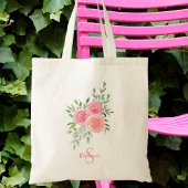 Personalisierte Blumen Tragetasche