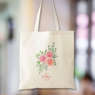 Personalisierte Blumen Tragetasche