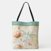 Personalisierte Blumen und Libelle Tasche (Rückseite)