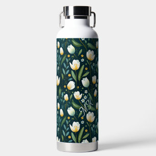 Personalisierte Blumen-Wasserflasche Trinkflasche