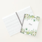 Personalisierte Blumen Weibliche Stilrichtungen Mo Notizblock (Innenseite)