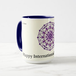 Personalisierte Blumen zum Internationalen Frauent Tasse