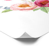 Personalisierte Blumenbäuche Poster (Ecke)