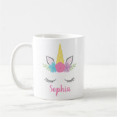 Personalisierte Blumenbedeckung Kaffeetasse (Links)