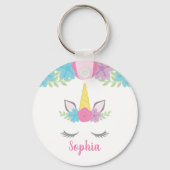 Personalisierte Blumenbedeckung Schlüsselanhänger (Vorderseite)