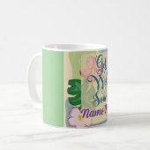 Personalisierte Blumenbeete Tasse (Vorderseite Links)