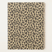 Personalisierte Blumenblumen Leopard Planer (Rückseite)