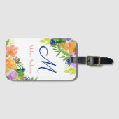Personalisierte BlumenBouquet Gepäckanhänger (Vorderseite (Horizontal))