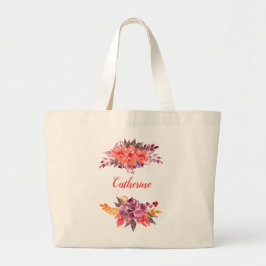 Personalisierte BlumenBouquet Tote Tasche