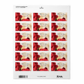 Personalisierte Blumenbridal Dankeschön Label Adressaufkleber (Vorne)