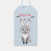 Personalisierte Blumenbunny Ostertester-Geschenket Geschenkanhänger (Rückseite)
