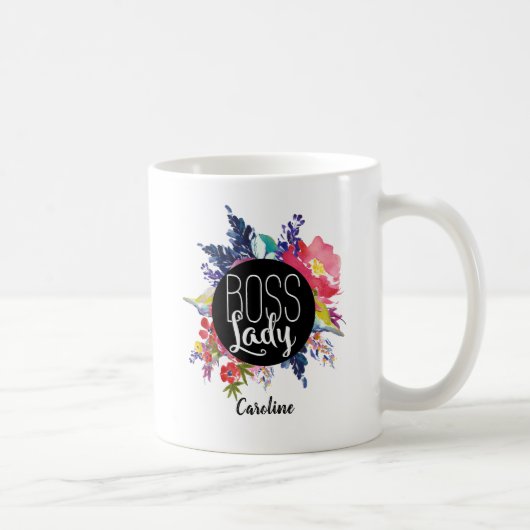 Personalisierte Blumendame Boss TASSE (Rechts)