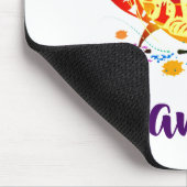 Personalisierte Blumeneidechse Mousepad (Ecke)