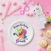 Personalisierte Blumeneidechse Pappteller (Party)