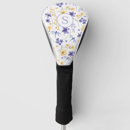 Personalisierte Blumenfarbe Golf Headcover (Vorderseite)