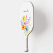 Personalisierte Blumenfarbe Pickleball Schläger (Links)