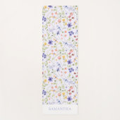 Personalisierte Blumenfarbe Yogamatte (Vorderseite)