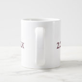 Personalisierte Blumengefäß-Kaffeetasse Jumbo-Tasse (Rückseite)