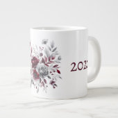 Personalisierte Blumengefäß-Kaffeetasse Jumbo-Tasse (Vorderseite Rechts)