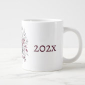 Personalisierte Blumengefäß-Kaffeetasse Jumbo-Tasse (Rechts)