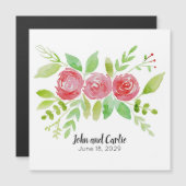 Personalisierte Blumenhochzeit Party Gefallen Magn Magnetkarte (Vorne/Hinten)