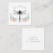 Personalisierte Blumenkarte für die Drachenfliege Telefonnummerkarte (Vorne/Hinten)