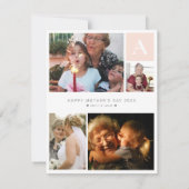 Personalisierte Blumenkarte für Nana Feiertagskarte (Rückseite)