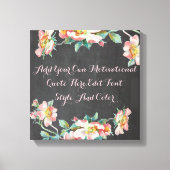 Personalisierte Blumenklatsche Leinwanddruck (Vorderseite)